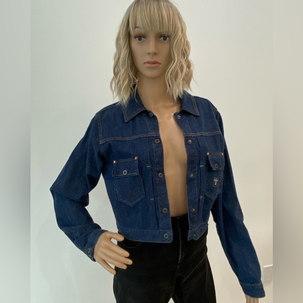 NWOT AG Adriano Goldschmied Cropped Denim Jeans Jacket